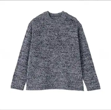 MUJI LABO 코튼 혼 부클레 크루넥 스웨터 M