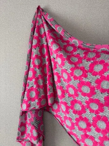 gomme 핑크 꽃무늬 스톨