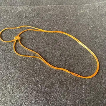 금 도금 얇은 체인 목걸이