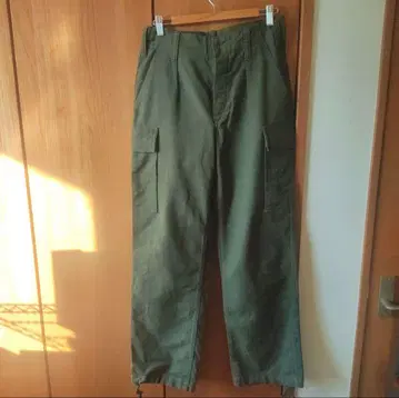 독일군 카고 팬츠 몰스킨 80s 올리브 밀리터리 구제 의류