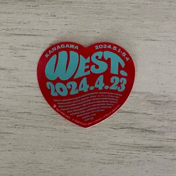WEST. 10th AnniversaryAWARD 회장 한정판 스티커