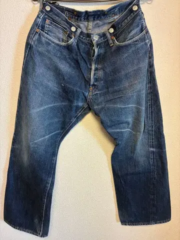 DENIME 1933 데님 신치 벨트 히게 구김 색빠짐 발군