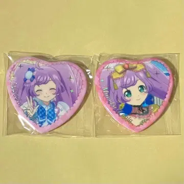 프리파라 중국 JOYOUTH 하트 캔뱃지 라라 2점
