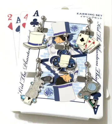 [ 새상품 ] 명탐정 코난 USJ 유니버셜 괴도 키드 귀찌 세트