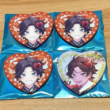 니지산지 사에구사 아키나 준브라 캔뱃지 4세트