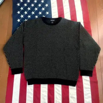 90s 빈티지 JANTZEN 바즈아이 올 패턴 아크릴 니트 스웨터 L