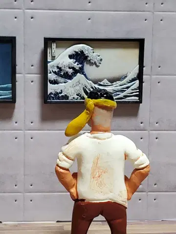 가쓰시카 호쿠사이 3D 리프 컬렉션 부가쿠 36경 가나가와 파도