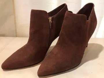 클락스 브라운 스웨이드 지퍼 부티 24cm