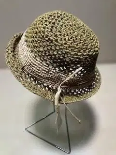 산알시데 MARSEILLE HAT 라피아 올리브색 햇