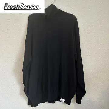 [ Fresh Service 프레쉬 서비스 ] 터틀넥 니트 L 블랙