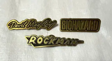 대 캡콤전 로고 핀 배지 데빌 메이 크라이 바이오하자드 록맨