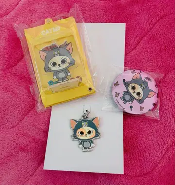 보이넥 TOM and JERRY 키링 라메 캔뱃지 메탈 참