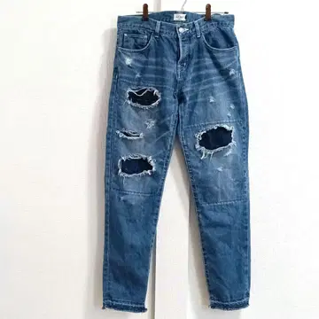 KENVY KYOTO 켄비 오카야마 데님 데미지 가공 청바지 M 사이즈