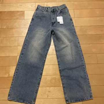 archives 블루 와이드 팬츠