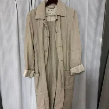 Vlas Blomme 베이지 린넨 롱 코트
