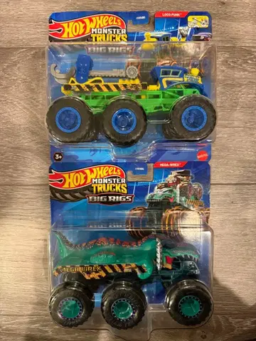 핫휠 몬스터 트럭 빅 리그 로코펑크 메가렉스 2대