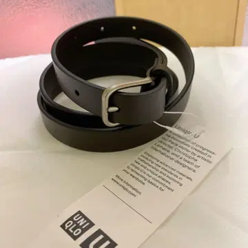 유니클로 유 UNIQLOU 내로우 롱 가죽 벨트