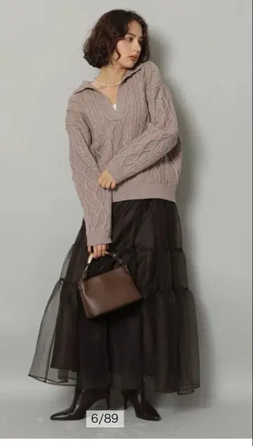 오간자 캉캉 스커트