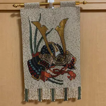 비즈 직조 벽걸이 투구