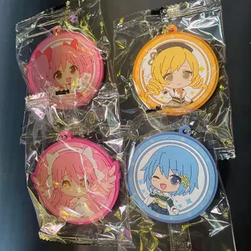 마법소녀 마도카 마기카 캡슐 러버 Art 키링 세트