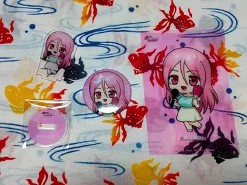 모모이 사츠키 라운드원 SD 캐릭터 아크릴 스탠드 캔뱃지 클리어 카드