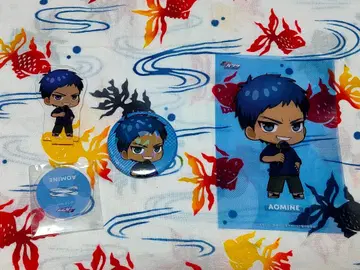 아오미네 다이키 라운드 원 SD 캐릭터 아크릴 스탠드 캔뱃지 클리어 카드