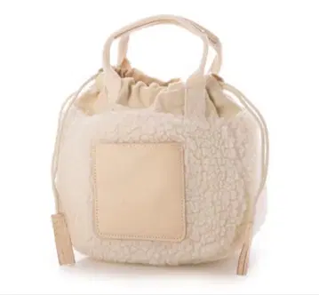 미사용 어스메이드 보아 토트백 핸드백 천연 가죽 가죽 복조리백