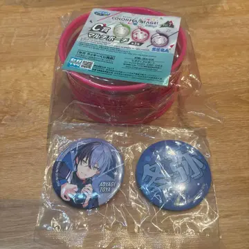 세가 복권 프로세카 아오야기 토야 캔뱃지 2개와 멀티 파우치