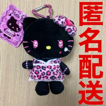 헬로키티 마스코트 파우치 갸루3 산리오 레오파드 무늬 봉제 인형