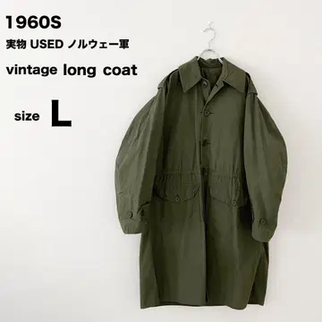 [ dead stock ] 60s 노르웨이 군 필드 오버코트