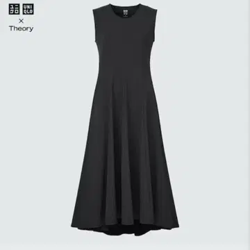 유니클로 UNIQLO 띠어리 theory 플레어 롱 원피스 M 사이즈