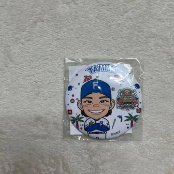 홋카이도 일본햄 파이터즈 봄철 캠핑 가챠 캔뱃지 타미야 유아