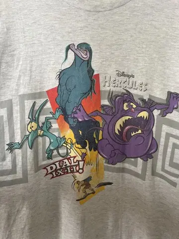 디즈니 빈티지 헤라클레스 T셔츠 XXL 사이즈 빌런즈 90s