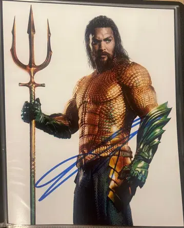 제이슨 모모아 친필 사인 아쿠아맨 저스티스 리그