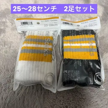 패밀리마트 소프트뱅크 호크스 라인 양말 25-28cm 2족 세트