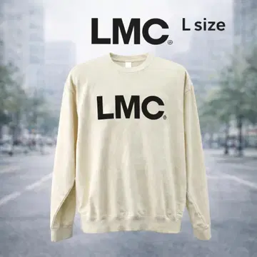 LMC 로고 맨투맨 아이보리 L 한국 브랜드