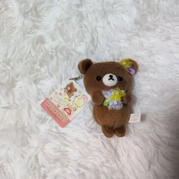 차이로이코구마 키링 꽃다발 포함