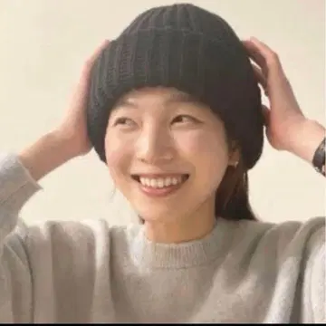 COMESANDGOES 니트 모자 everyone 네이비