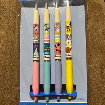 도쿄 디즈니 리조트 기념품 볼펜 4개 세트