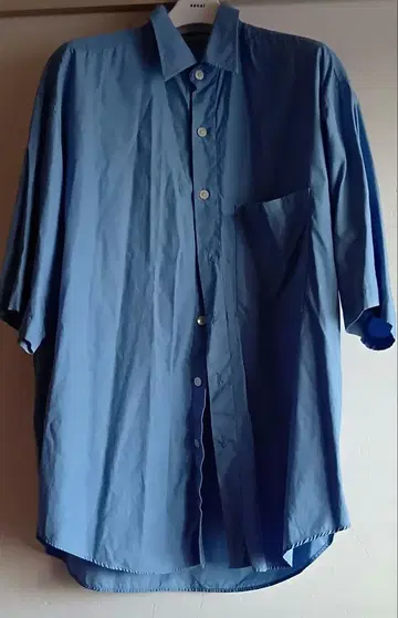 오라리 Washed Finx Twill 반팔 셔츠