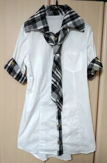 MA*RS 셔츠 원피스 블랙 체크