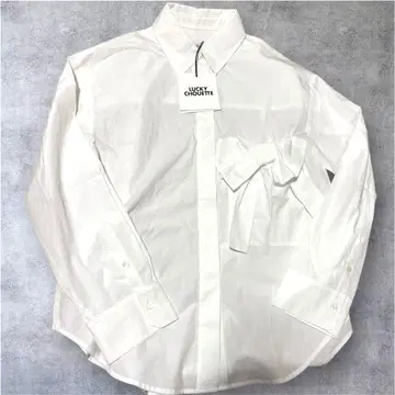 [ LUCKY CHOUETTE 럭키슈에뜨 ] 리본 디자인 셔츠 블라우스