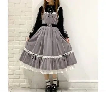 aaxes femme kawaii 벨로아 점프 스커트 원피스