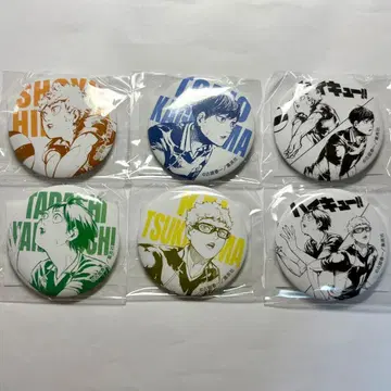 [하이큐!!] 캔뱃지 [센다이 관광 특사 취임 기념 Ver.] 6개