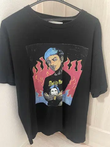 레어 Jun inagawa 트래비스와 유쾌한 파랑머리 티셔츠