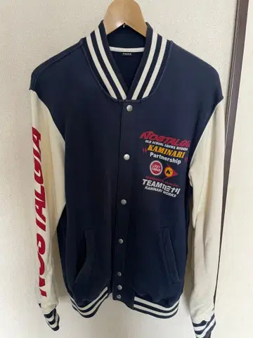 TEAM 카미나리 맨투맨 바시티 자켓 KMSWJ-200