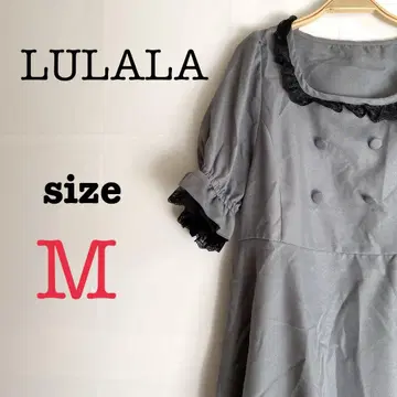 LULALA 루라라 [ M ] 여성용 미니 원피스 지뢰계 양산형 그레이