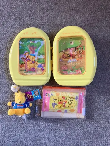 곰돌이 푸 탁상시계 키링 파우치