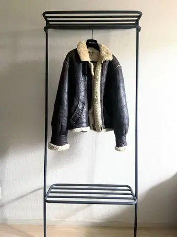 VINTAGE SHEARING MOUTON JACKET BROWN M