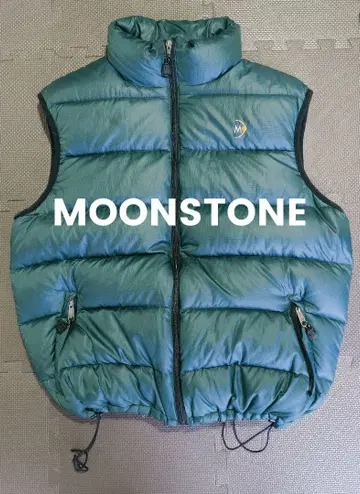 MOONSTONE 구스 다운 베스트 다크 그린
